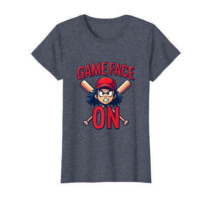 Game Face Baseball Mom T-Shirt - Streetwear Style for Adults - T-Shirt, Sweatshirt, Hoodie
