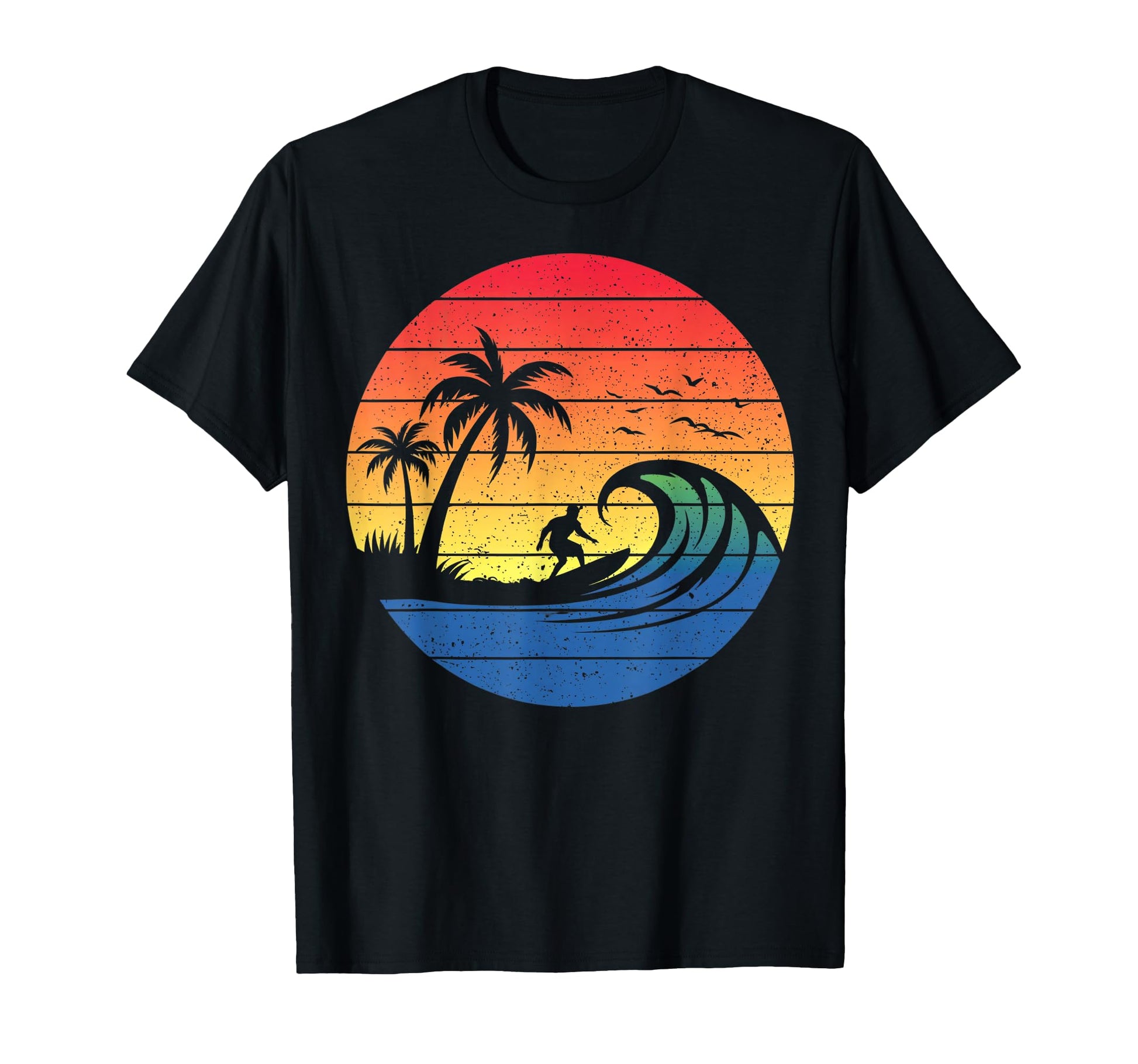 Surfing Surfer Beach Gifts Surfboard T-Shirt - Custom Art Print Men Women - T-Shirt, Sweatshirt, Hoodie