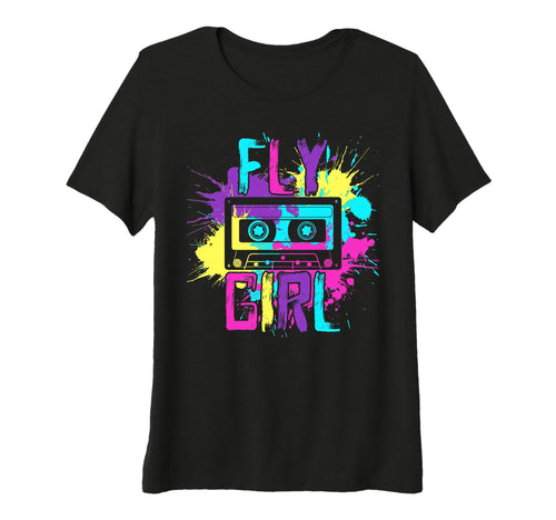 Womens Fly Hip Hop 80S 90S Cassette B T-Shirt - Trendy Graphic Men Women - T-Shirt, Sweatshirt, Hoodie