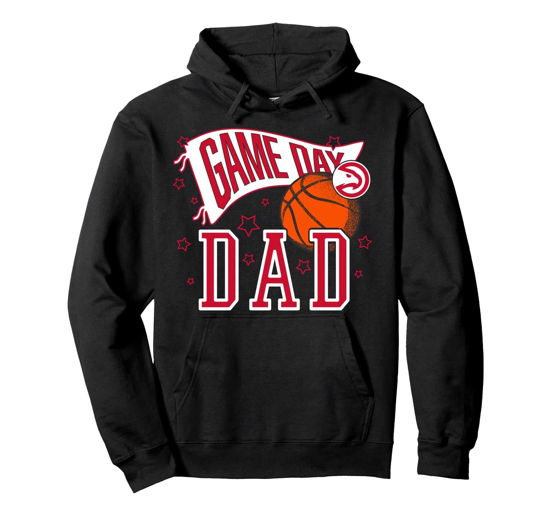 Nba Atlanta Hawks Fathers Day Pennant Hoodie - Minimalist Print for Adults - T-Shirt, Sweatshirt, Hoodie