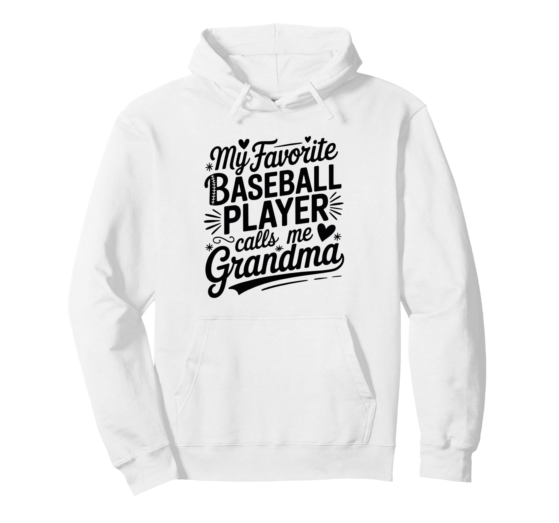 My Favorite Baseball Player Calls Me Hoodie - Minimalist Print Unisex - T-Shirt, Sweatshirt, Hoodie