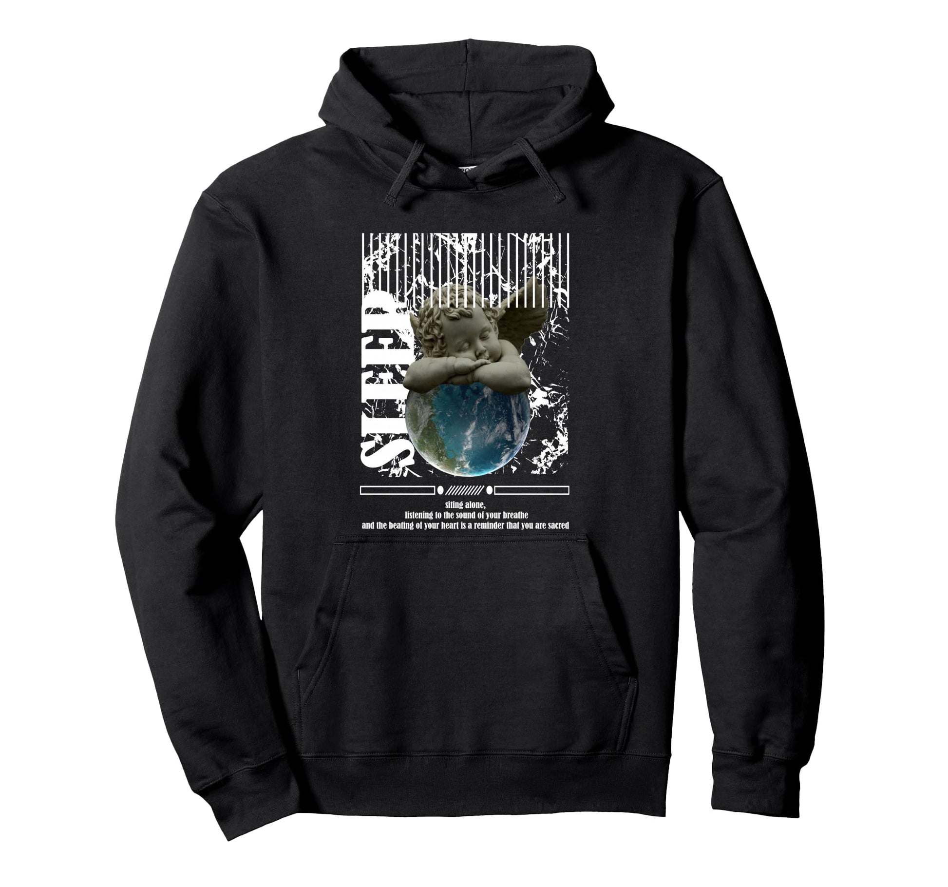 Angel Sleep World Aesthetic Edgy Hoodie - Trendy Graphic Men Women - T-Shirt, Sweatshirt, Hoodie