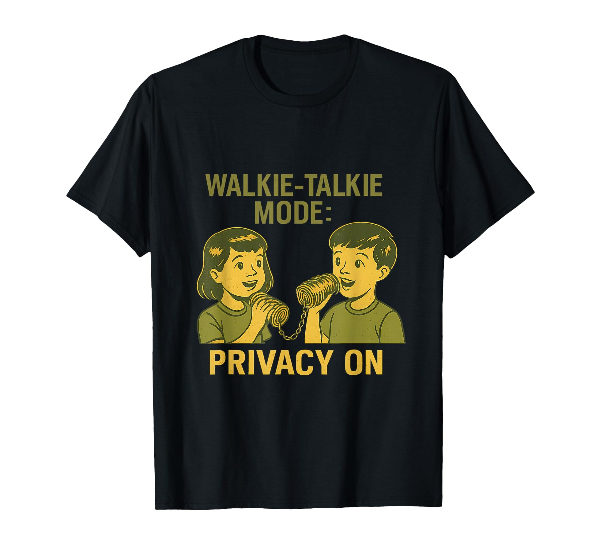 90S Nostalgia Y2K Walkie Talkie Privacy T-Shirt - Graphic Print Unisex - T-Shirt, Sweatshirt, Hoodie