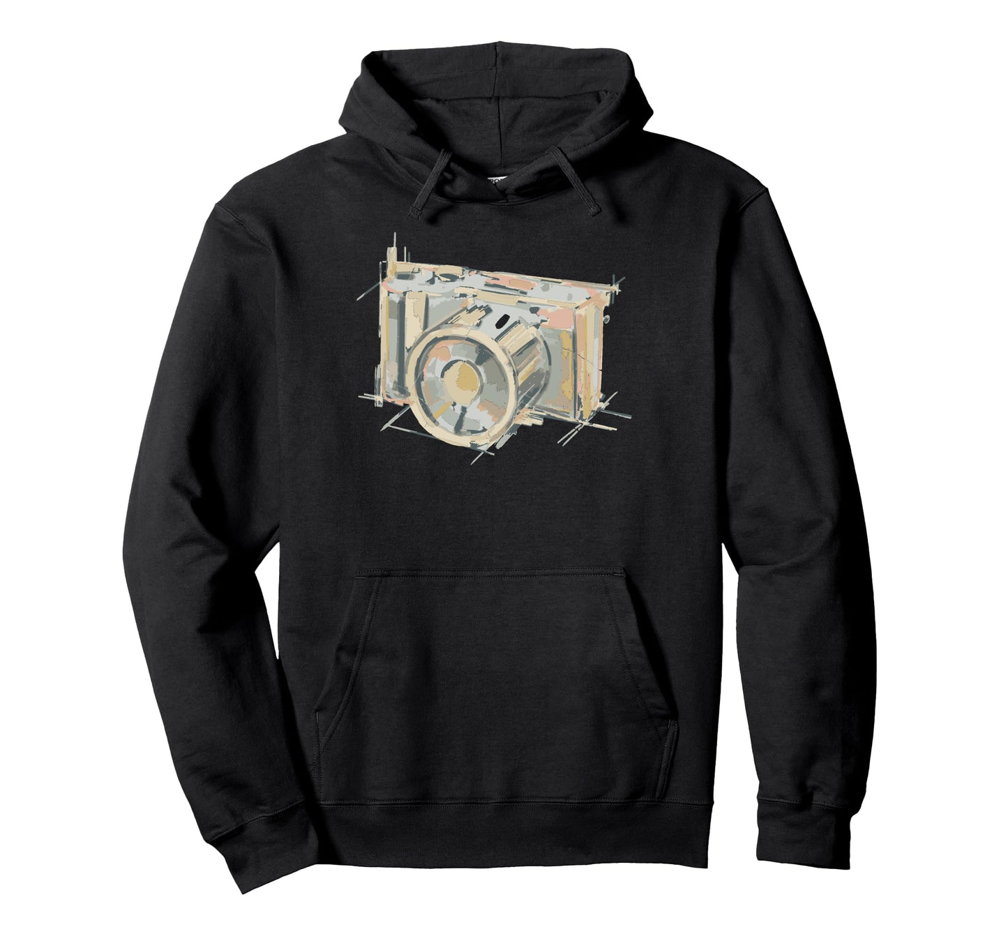 Abstract Camera Art Hoodie - Minimalist Print Men Women - T-Shirt, Sweatshirt, Hoodie