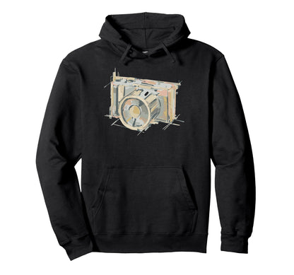 Abstract Camera Art Hoodie - Minimalist Print Men Women - T-Shirt, Sweatshirt, Hoodie