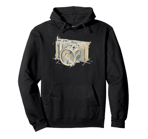 Abstract Camera Art Hoodie - Minimalist Print Men Women - T-Shirt, Sweatshirt, Hoodie