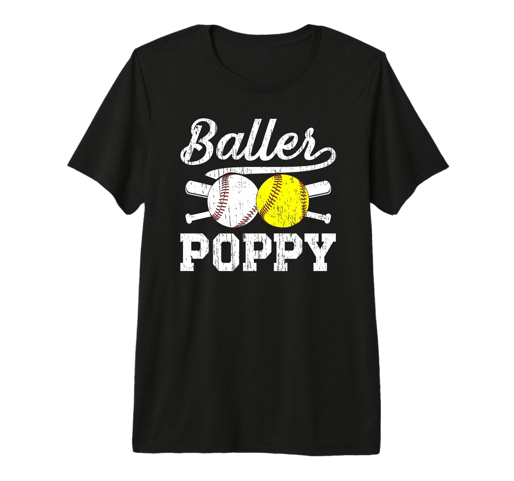 Mens Baller Poppy Proud Softball T-Shirt - Aesthetic Graphic Unisex - T-Shirt, Sweatshirt, Hoodie