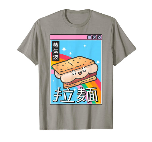 Happy Smore Digital Japan 80S Otaku T-Shirt - Minimalist Print for Adults - T-Shirt, Sweatshirt, Hoodie