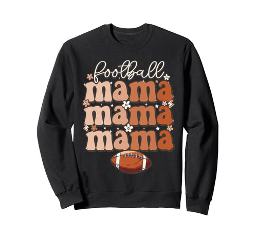 Groovy Proud Football Mom Sweatshirt - Casual Everyday Wear for Adults - T-Shirt, Sweatshirt, Hoodie