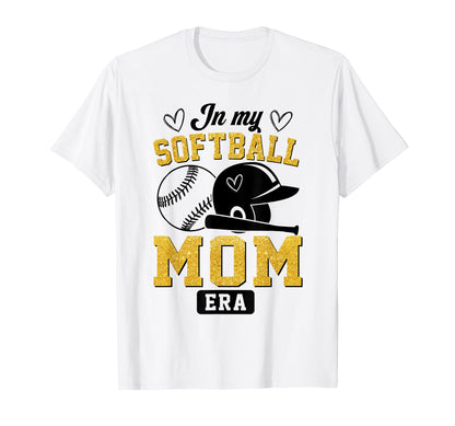 My Softball Mom Era Funny Softball T-Shirt - Unique Graphic for Adults - T-Shirt, Sweatshirt, Hoodie