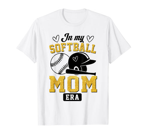 My Softball Mom Era Funny Softball T-Shirt - Unique Graphic for Adults - T-Shirt, Sweatshirt, Hoodie