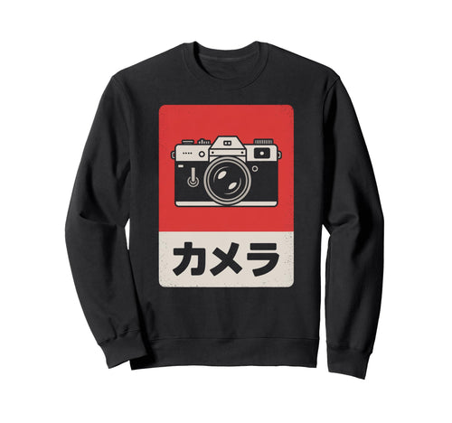 Japanese Analog Slr Camera Photographer Sweatshirt - Graphic Print Unisex - T-Shirt, Sweatshirt, Hoodie