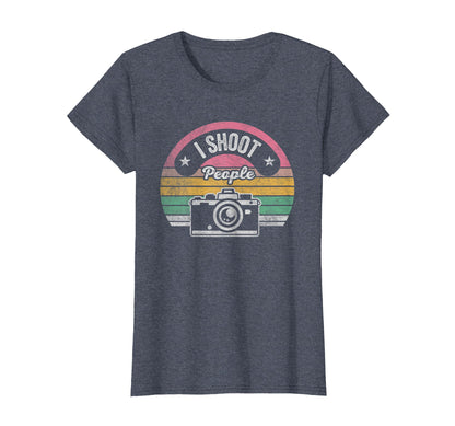 Funny Photographer Camera I Shoot People T-Shirt - Aesthetic Graphic Unisex - T-Shirt, Sweatshirt, Hoodie