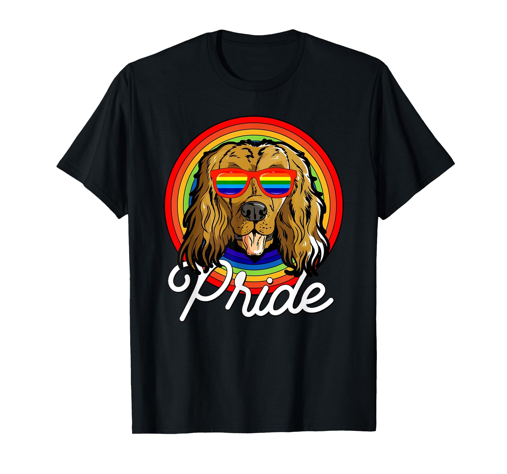 Cocker Spaniel Lgbt Pride Dog T-Shirt - Casual Everyday Wear for Adults - T-Shirt, Sweatshirt, Hoodie