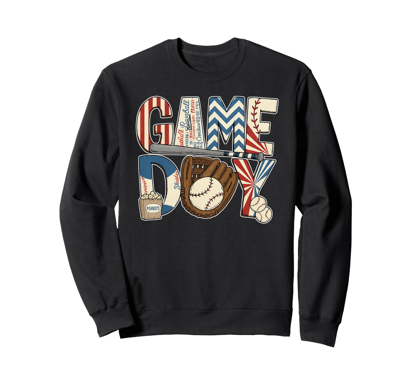 Baseball Game Day Baseball Life Sweatshirt - Custom Art Print Men Women - T-Shirt, Sweatshirt, Hoodie