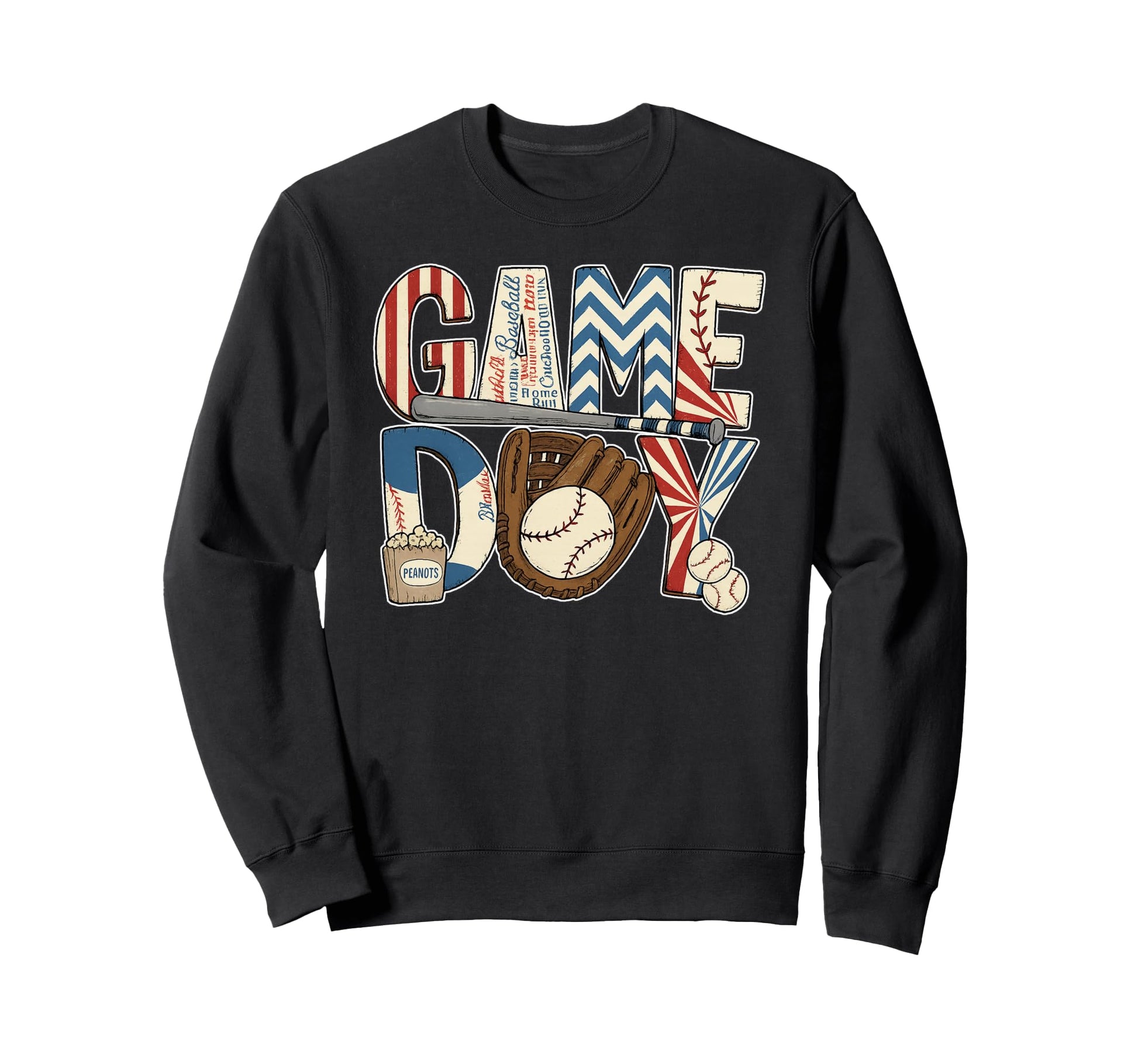 Baseball Game Day Baseball Life Sweatshirt - Custom Art Print Men Women - T-Shirt, Sweatshirt, Hoodie