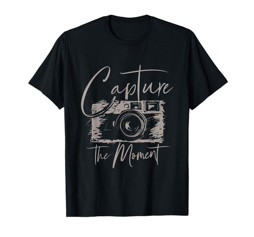 Capture Moment Photography Camera T-Shirt - Streetwear Style Unisex - T-Shirt, Sweatshirt, Hoodie