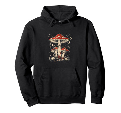 Beautiful Boho Mushroom Toadstool Hoodie - Aesthetic Graphic Unisex - T-Shirt, Sweatshirt, Hoodie