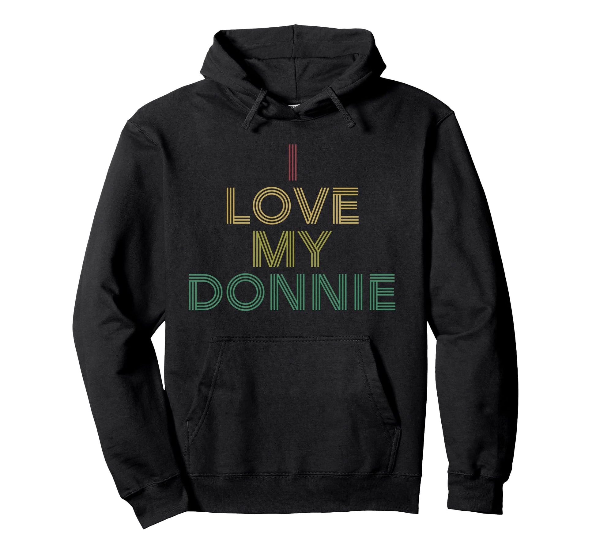 I Love Donnie Distressed 70S Hoodie - Streetwear Style Men Women - T-Shirt, Sweatshirt, Hoodie