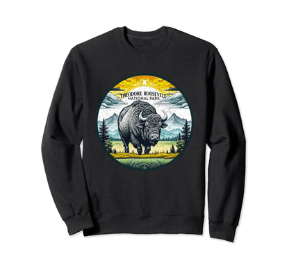 Theodore Roosevelt National Park Hoodie - Fun Novelty Design for Adults - T-Shirt, Sweatshirt, Hoodie