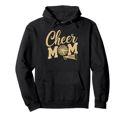 Cheer Mom Biggest Fan Cheerleader Hoodie - Fun Novelty Design Men Women - T-Shirt, Sweatshirt, Hoodie