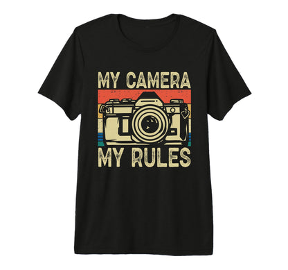 Photo Camera Photographer Flash People T-Shirt - Graphic Print Men Women - T-Shirt, Sweatshirt, Hoodie