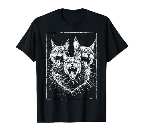 90S Grunge Cats Crust Punk Harajuku Goth T-Shirt - Custom Art Print Unisex - T-Shirt, Sweatshirt, Hoodie