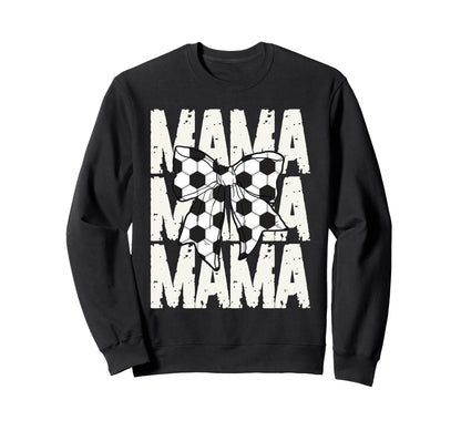 Soccer Mama Coquette Bow Sports Mom Sweatshirt - Custom Art Print Unisex - T-Shirt, Sweatshirt, Hoodie