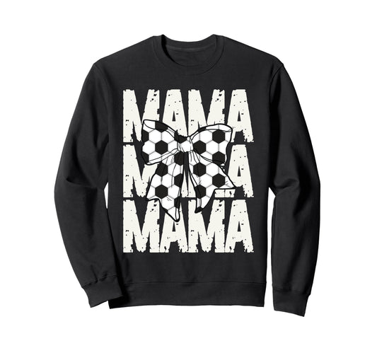 Soccer Mama Coquette Bow Sports Mom Sweatshirt - Custom Art Print Unisex - T-Shirt, Sweatshirt, Hoodie