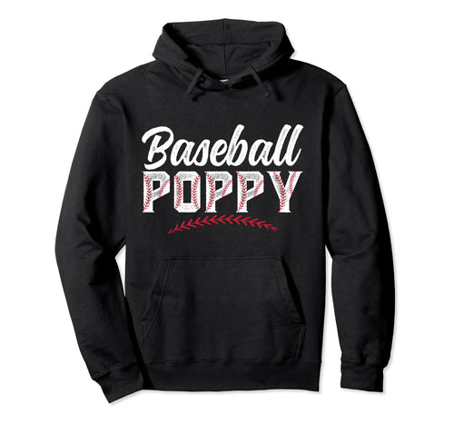 Baseball Poppy Grandpa Poppy Baseball Hoodie - Custom Art Print Men Women - T-Shirt, Sweatshirt, Hoodie