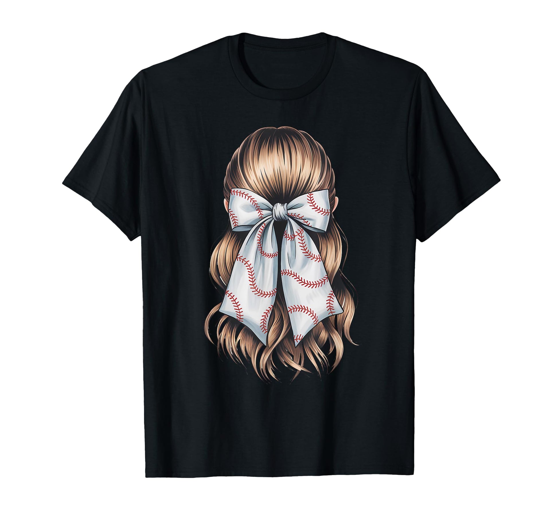 Baseball Coquette Bow Baseball Mom T-Shirt - Casual Everyday Wear Men Women - T-Shirt, Sweatshirt, Hoodie