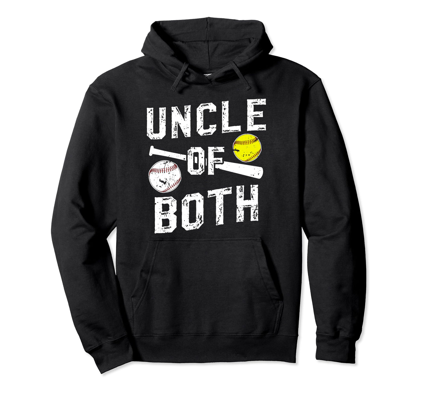 Uncle Both Baseball Softball Hoodie - Casual Everyday Wear for Adults - T-Shirt, Sweatshirt, Hoodie