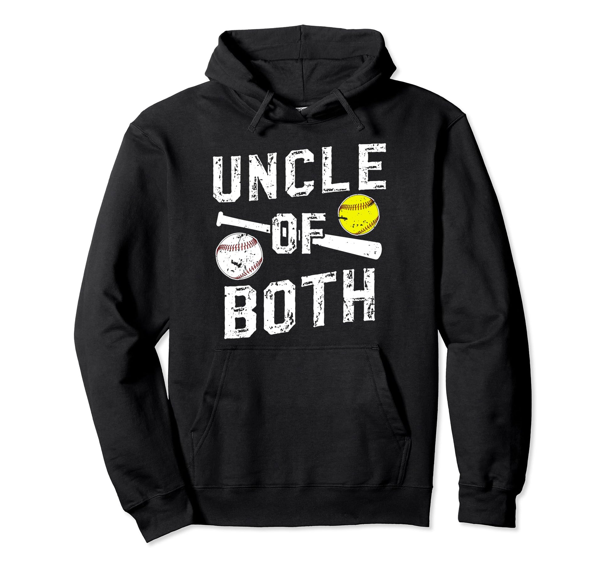 Uncle Both Baseball Softball Hoodie - Casual Everyday Wear for Adults - T-Shirt, Sweatshirt, Hoodie