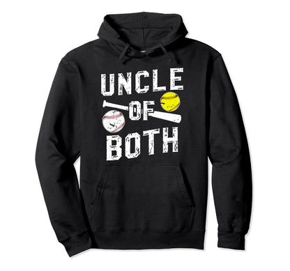 Uncle Both Baseball Softball Hoodie - Casual Everyday Wear for Adults - T-Shirt, Sweatshirt, Hoodie