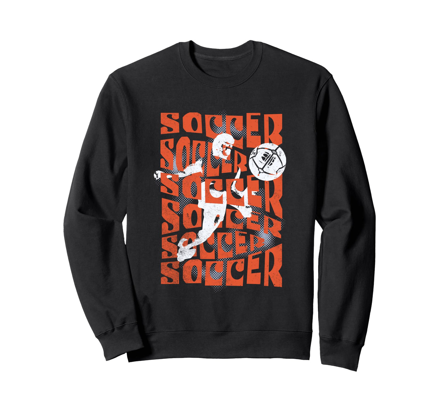 Soccer Player 60S Boho Sweatshirt - Graphic Print for Adults - T-Shirt, Sweatshirt, Hoodie