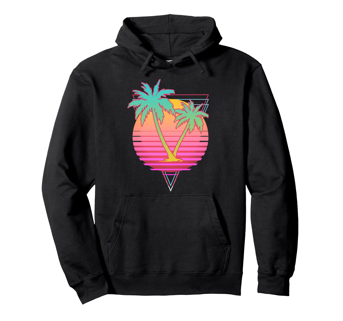 Art 1980S Synthwave Sunset Vaporwave Hoodie - Aesthetic Graphic for Adults - T-Shirt, Sweatshirt, Hoodie