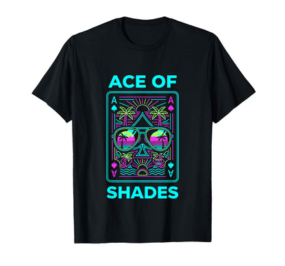 Ace Shades Vaporwave Beach Aesthetic T-Shirt - Graphic Print Unisex - T-Shirt, Sweatshirt, Hoodie