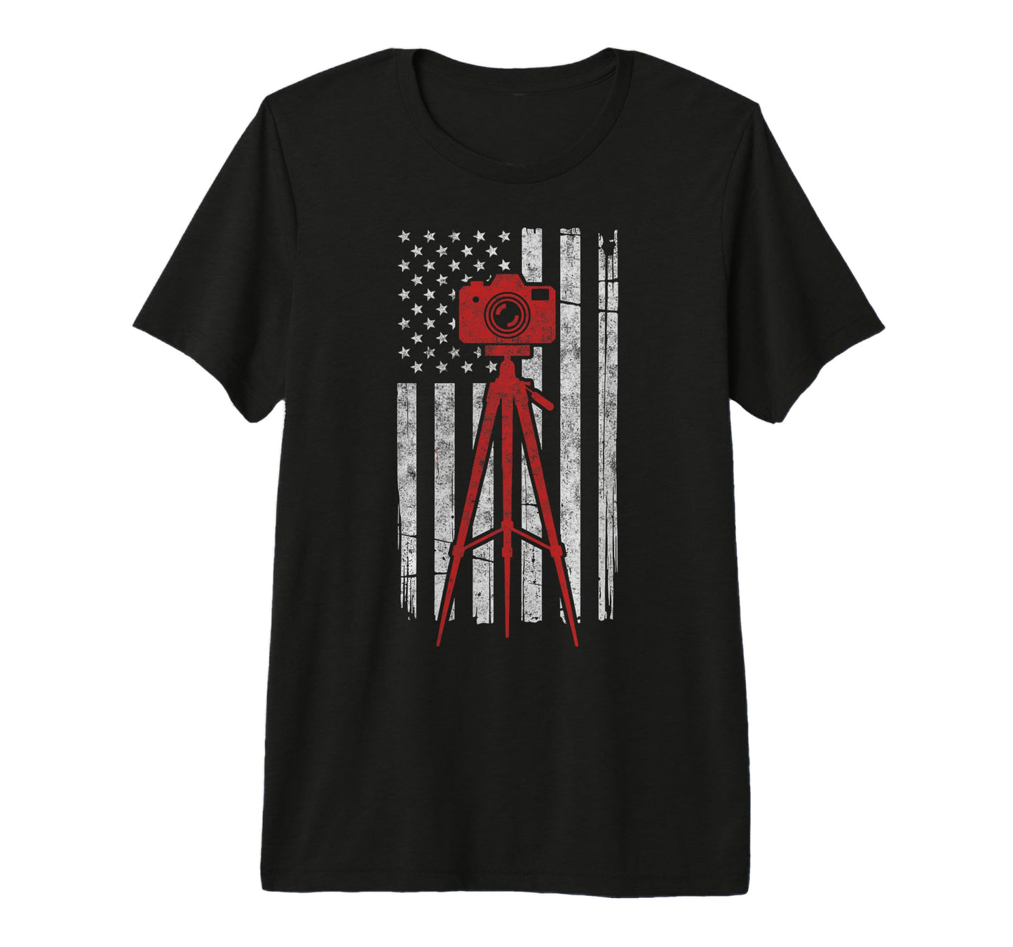 Us Flag Photo Camera Photographer T-Shirt - Graphic Print for Adults - T-Shirt, Sweatshirt, Hoodie