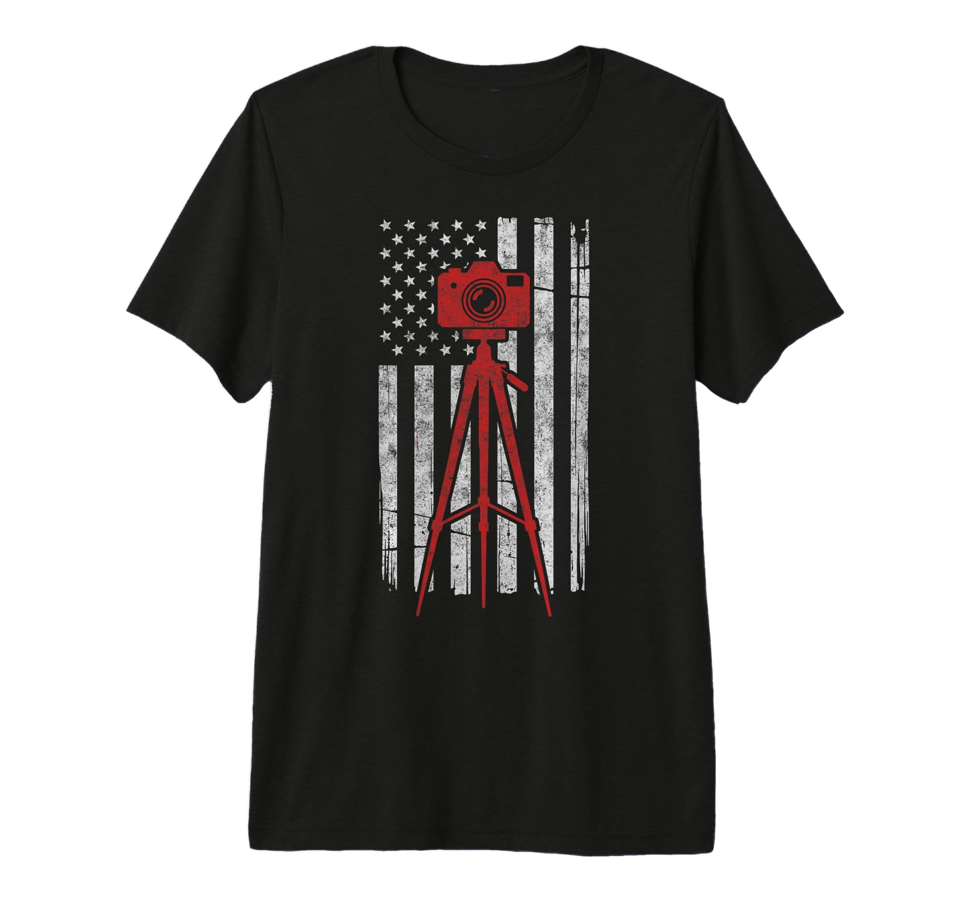 Us Flag Photo Camera Photographer T-Shirt - Graphic Print for Adults - T-Shirt, Sweatshirt, Hoodie