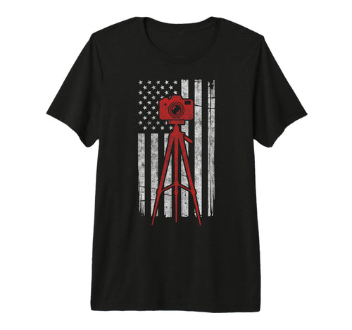 Us Flag Photo Camera Photographer T-Shirt - Graphic Print for Adults - T-Shirt, Sweatshirt, Hoodie