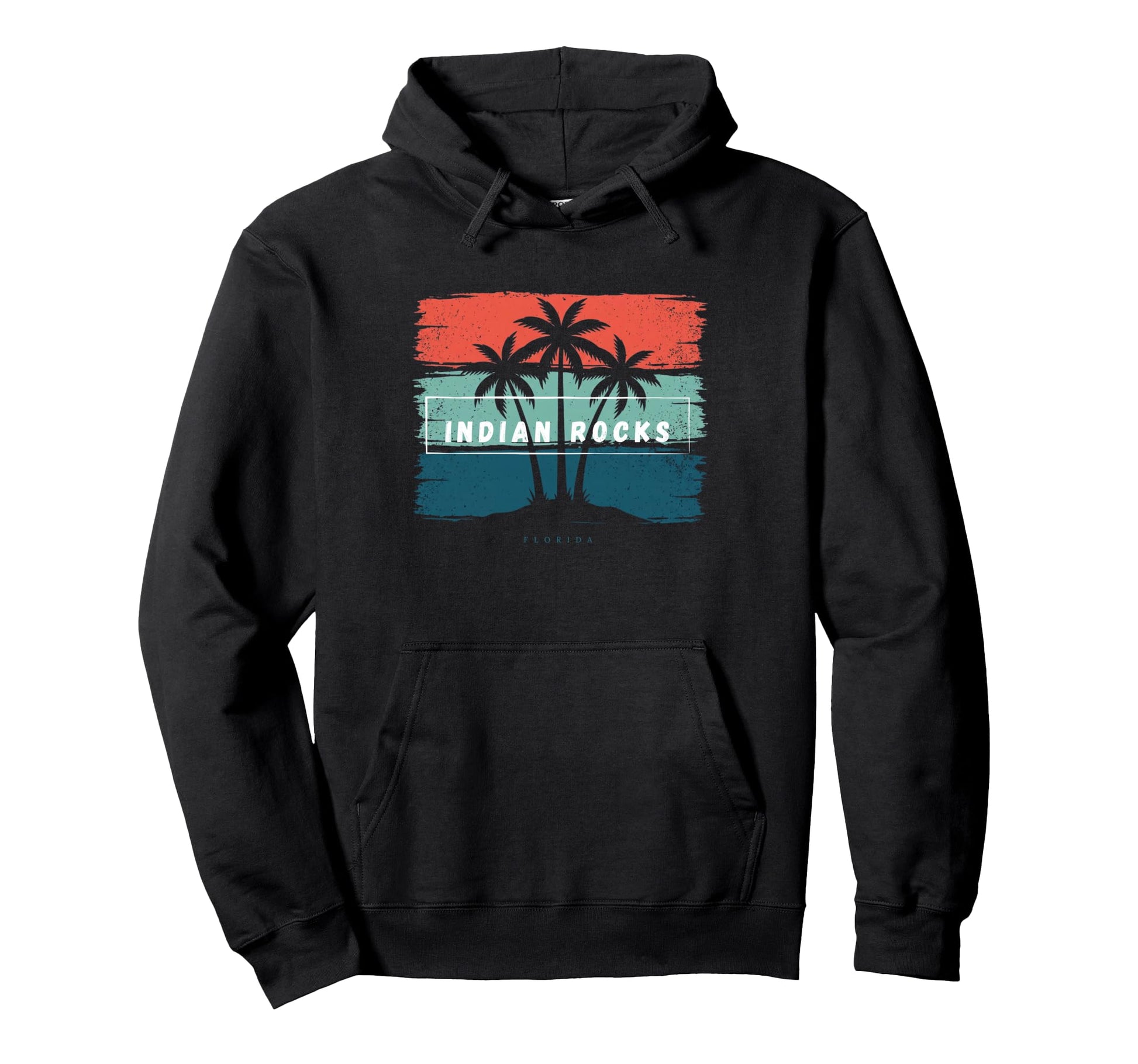 Indian Rocks Florida Beach Palm Tree Hoodie - Streetwear Style for Adults - T-Shirt, Sweatshirt, Hoodie