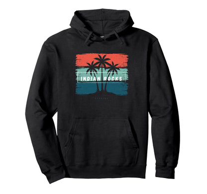 Indian Rocks Florida Beach Palm Tree Hoodie - Streetwear Style for Adults - T-Shirt, Sweatshirt, Hoodie