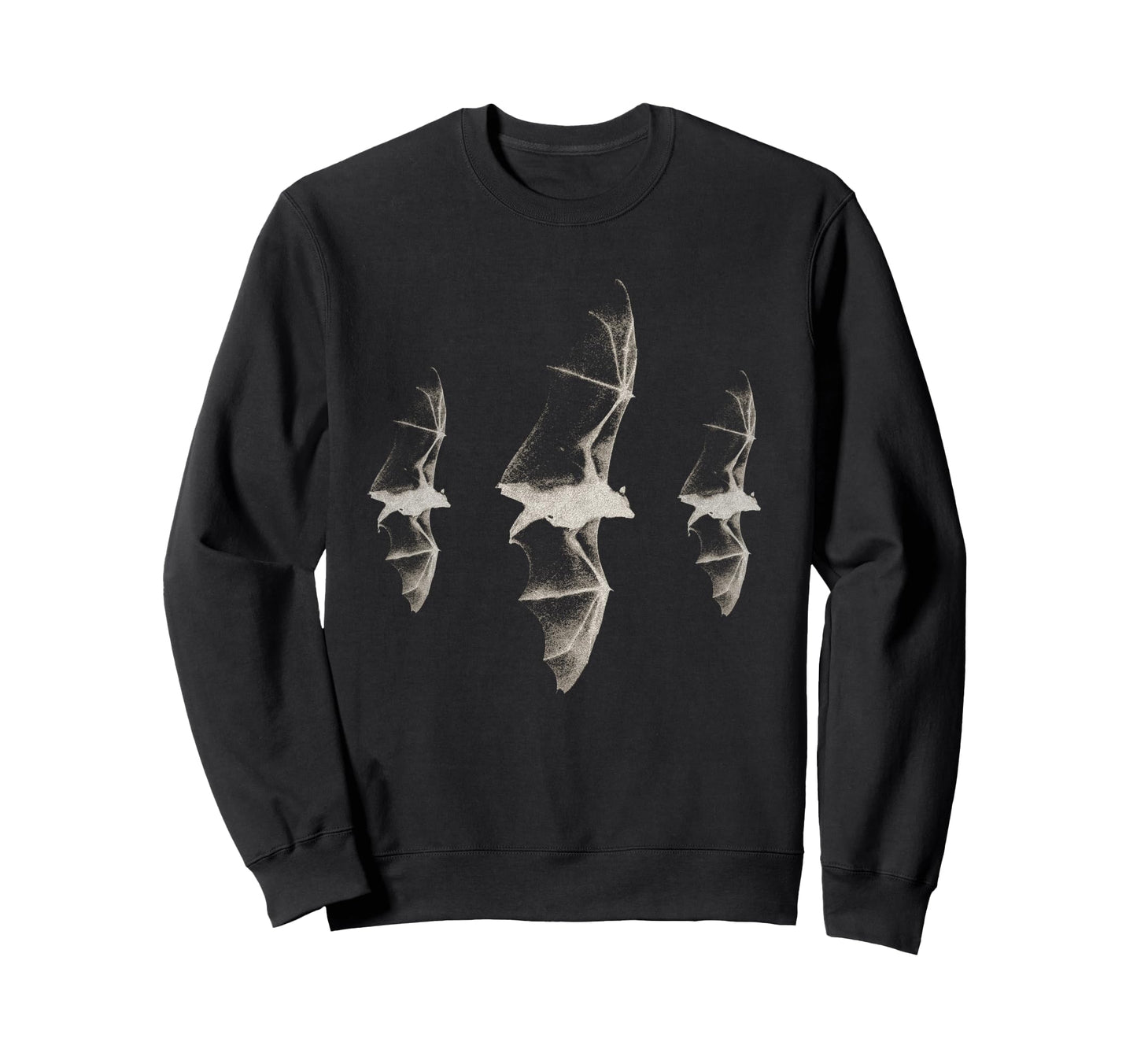 Three Bats Gothic Y2K 90S Grunge Dark Art Sweatshirt - Graphic Print Unisex - T-Shirt, Sweatshirt, Hoodie