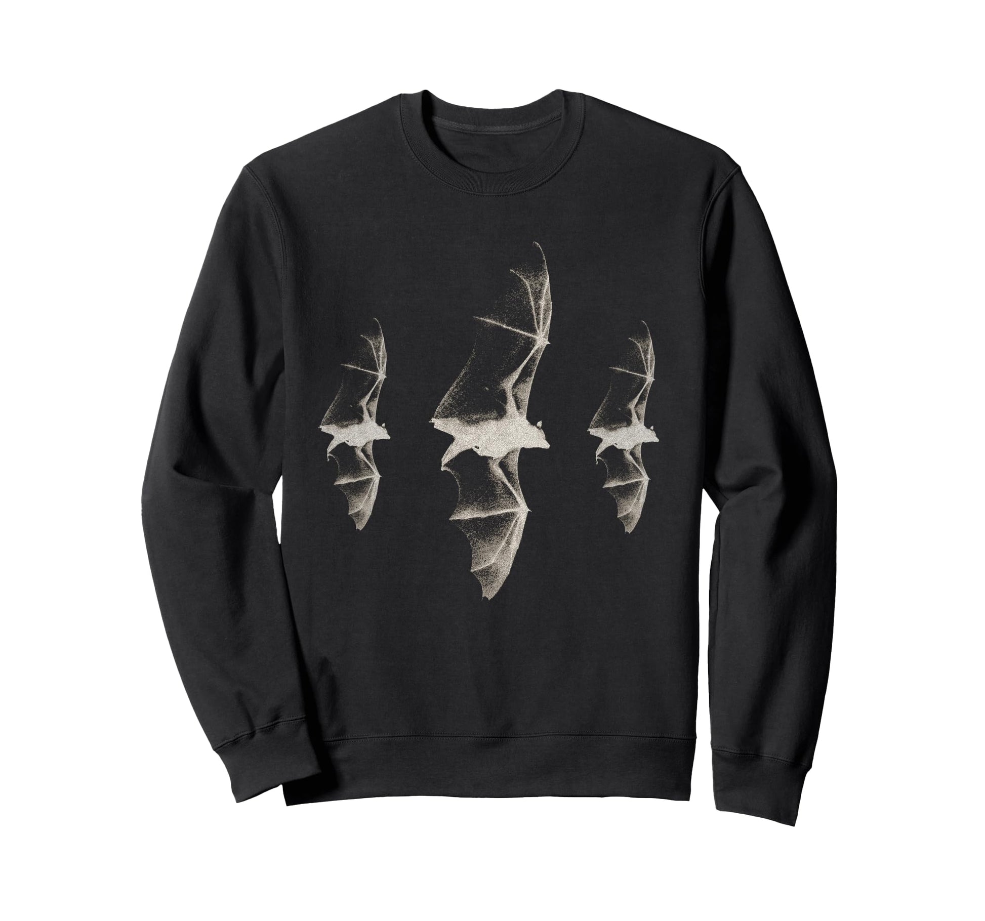 Three Bats Gothic Y2K 90S Grunge Dark Art Sweatshirt - Graphic Print Unisex - T-Shirt, Sweatshirt, Hoodie