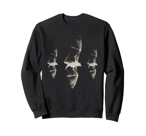 Three Bats Gothic Y2K 90S Grunge Dark Art Sweatshirt - Graphic Print Unisex - T-Shirt, Sweatshirt, Hoodie