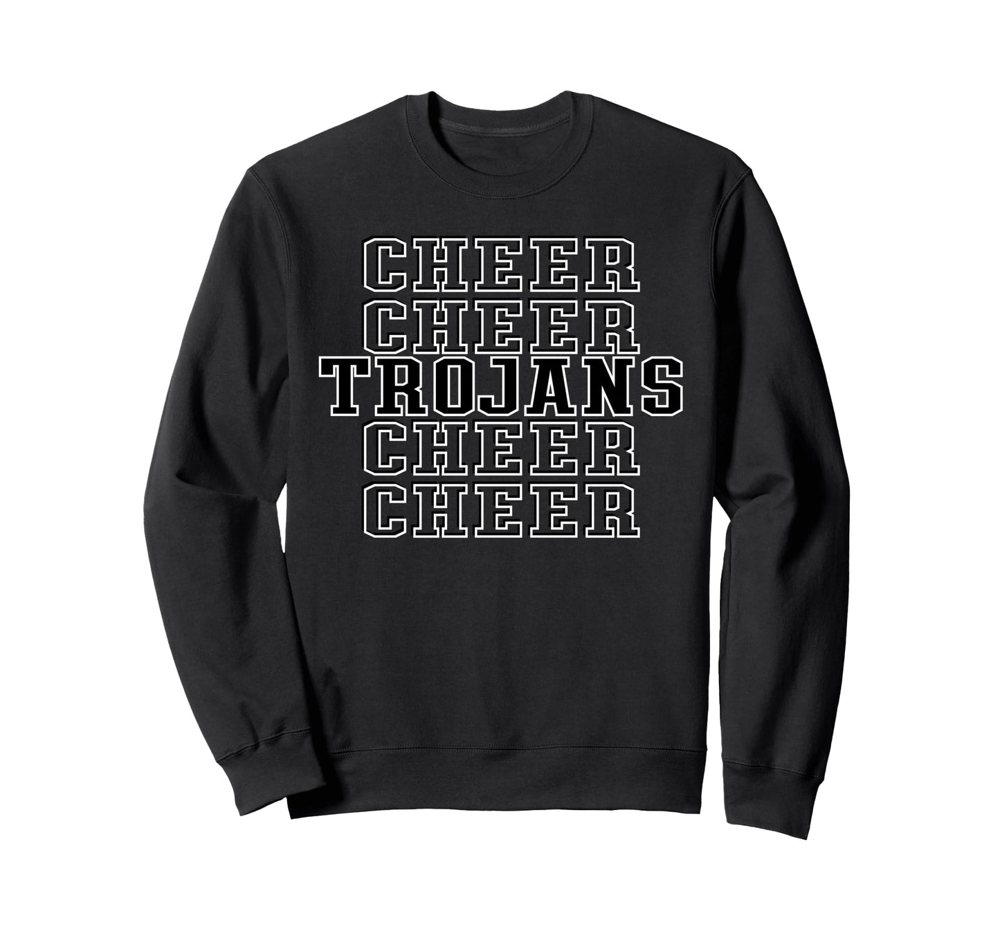 Trojans Cheer Squad Cheerleader Sweatshirt - Aesthetic Graphic Unisex - T-Shirt, Sweatshirt, Hoodie