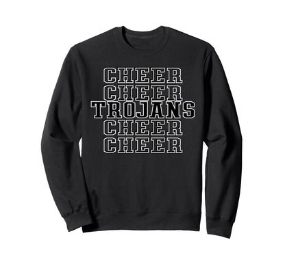 Trojans Cheer Squad Cheerleader Sweatshirt - Aesthetic Graphic Unisex - T-Shirt, Sweatshirt, Hoodie