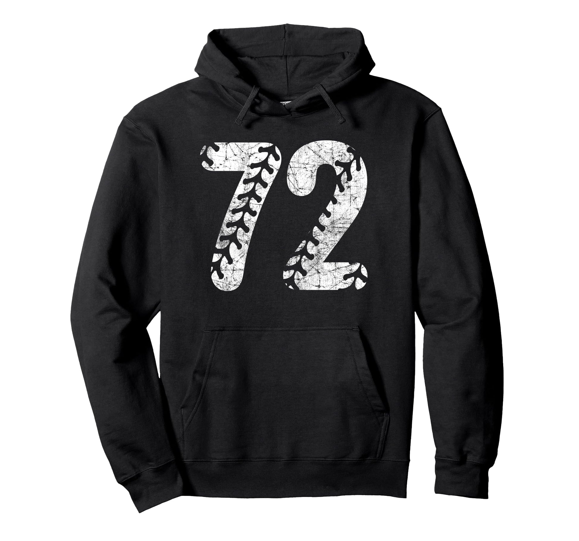 Baseball Softball Mom 72 Number 72 Hoodie - Graphic Print for Adults - T-Shirt, Sweatshirt, Hoodie