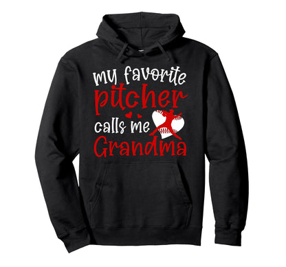 My Favorite Baseball Pitcher Hoodie - Casual Everyday Wear for Adults - T-Shirt, Sweatshirt, Hoodie