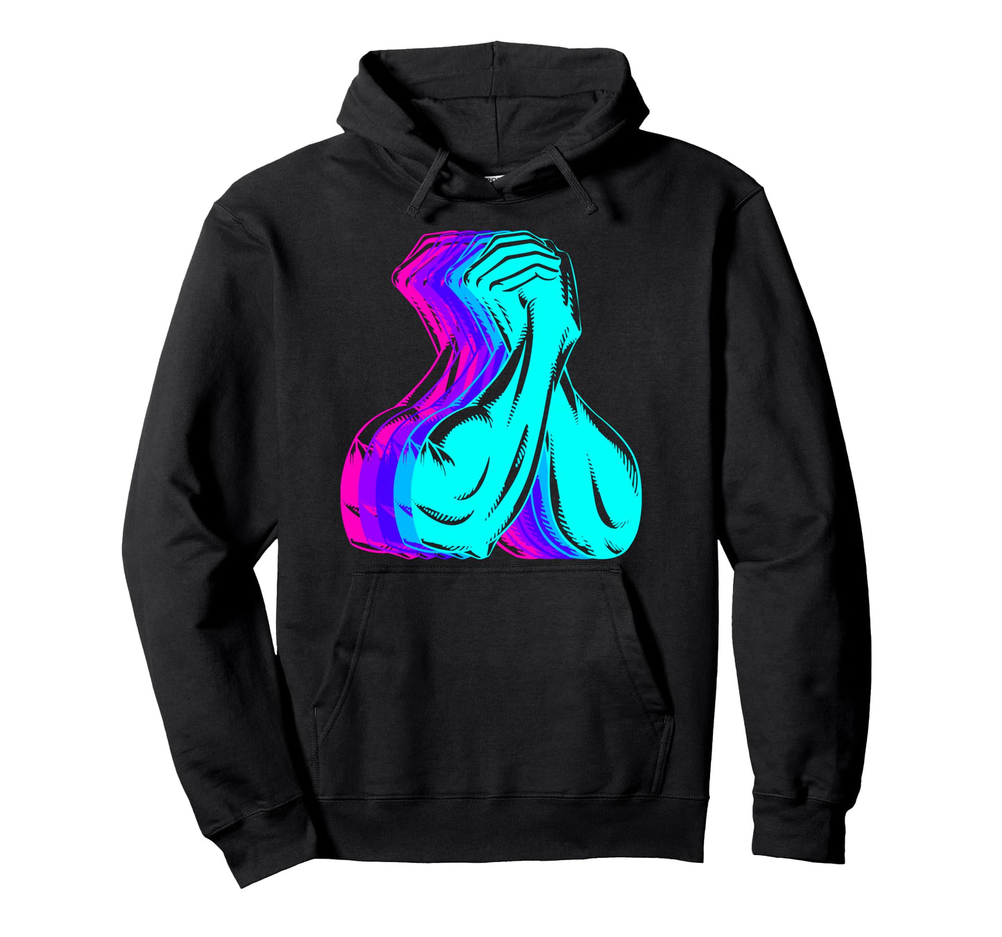 Arm Wrestling Arm Wrestler Vaporwave Hoodie - Minimalist Print Men Women - T-Shirt, Sweatshirt, Hoodie